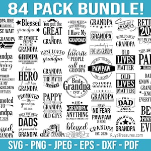 Ensemble grand-père, Svg grand-père, Fête des pères, Designs rigolos de chemise grand-père, Svg papaye, Svg grand-père, Svg père, Svg bienheureux grand-père
