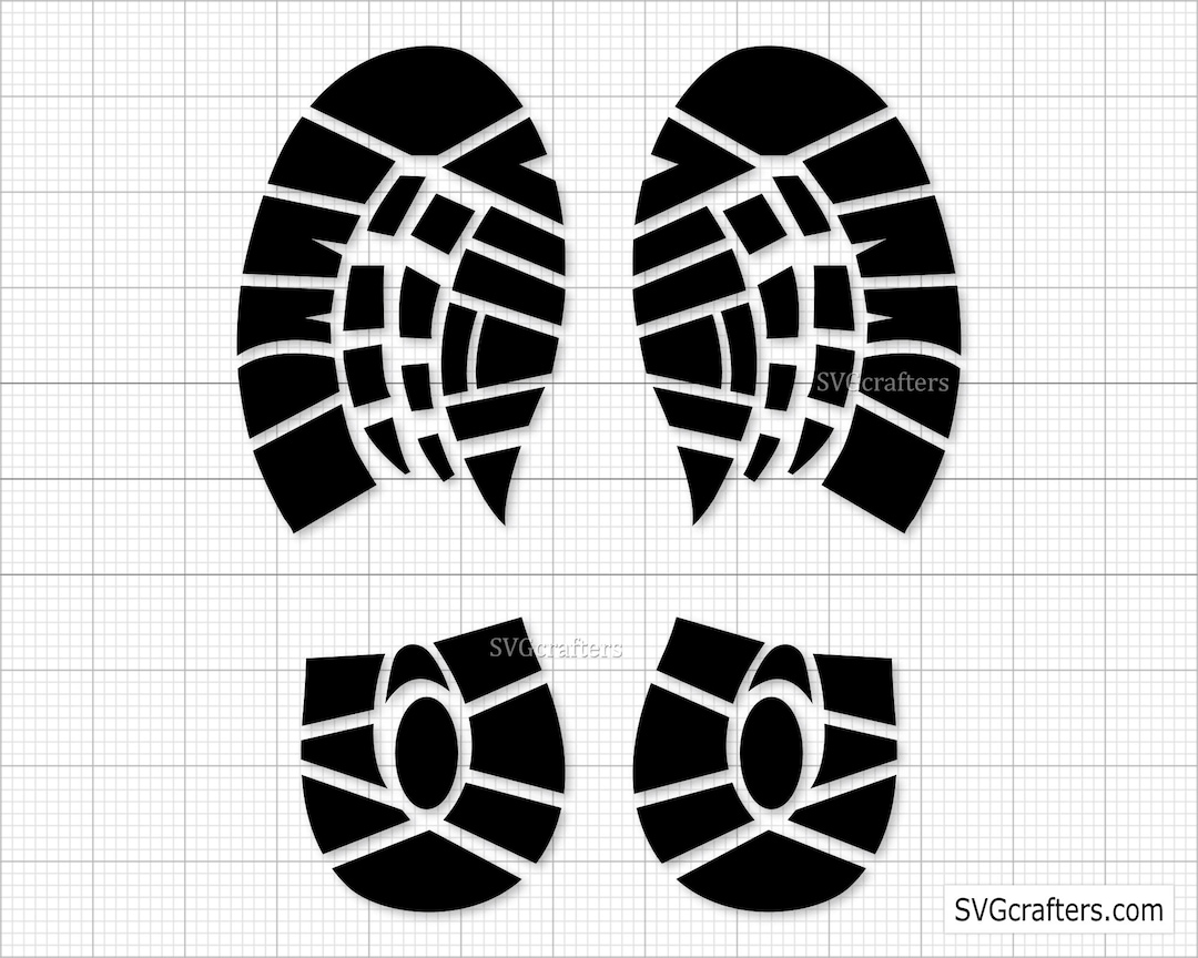 Boot Print Svg, Footprint Svg, Shoe Print Svg, Santa Footprint Svg ...