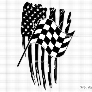Checkered Flagge svg, Racing USA Flagge, Racerlife svg, Racing svg, Racing life svg, Checkeredflag svg, Rennen svg -Printable, Cricut & Silhouette
