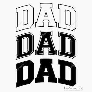Dad Varsity Svg Png, Dad Varsity Curved Svg, Dad Varsity Letters Svg, Dad Varsity Font Svg, Dad est Svg, Dad Lightning Svg, Varsity