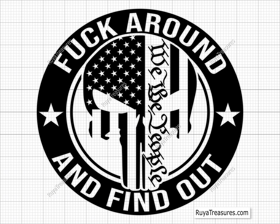 FAAFO Punisher Skull Flag Svg Png, 2nd Amendment Vector (printable