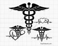 Medical Symbol Svg, Caduceus Svg, Md Svg, Star of Life Svg, Doctor Svg, Nurse Svg, Png, Eps, Dxf, Jpg Instant Digital Download, Nurse Svg