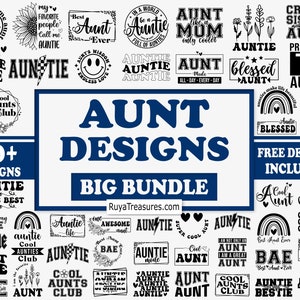 Tante SVG-Bundle, Tante SVG-PNG, beste Tante Ever-Svg, Tante-Leben-Svg, Tante-Svg-Png, Tante Shirt-Svg, Tante Shirt-Svg, Cricut & Silhouette-Datei