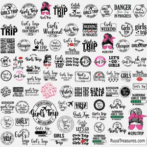 Bundle Girls Trip 2026 Svg, Girls Weekend 2026 Svg, Besties Trip Svg, Girls Vacation Svg, Girls Night Out Svg, Road Trip Svg, Girls Trip Svg