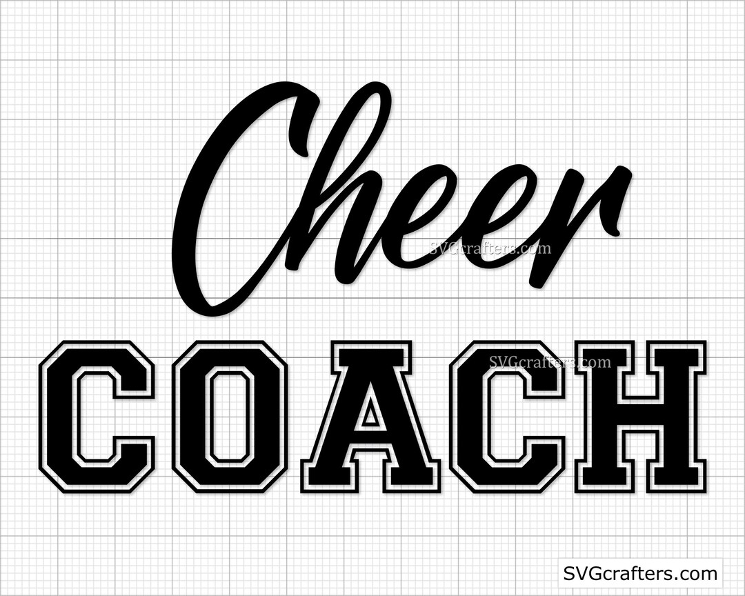 Cheer Coach Svg, Cheerleader Svg, Coach Svg, Football Svg, Cheerleading ...