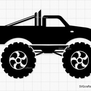 Truck SVG PNG, Monster Truck svg, truck clipart, Truck DXF, Monster truck Cut File, Monster truck Png- Printable, Cricut & Silhouette file