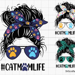 Chat Momlife Svg Png, Svg de chat, fourrure maman Svg, Clipart chat, Svg pour animal de compagnie, Svg empreinte de patte, Svg drôle de chat, Svg pour amoureux des chats, chat mignon Png, Svg pour amoureux des animaux de compagnie