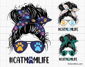 Cat Momlife Svg Png, Gatto Svg, FUR Mama Svg, Clipart Gatto, Animale Domestico Svg, Impronta Zampa Svg, Gatto Divertente Svg, Amante Dei Gatti Svg, Gatto Carino Png, Amante Degli Animali Svg