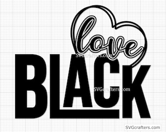 ブラックガールマジックSVG、ブラックライブズマターSVG、BLM SVG、ブラックヒストリーSVG、メラニンSVG、ブラックパワーSVG - 印刷可能、クリカット＆シルエット