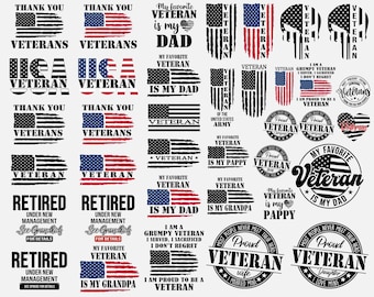 Thank You Veterans Svg, Military Svg, Patriotic Svg, Veteran Png, Soldier Svg, Army Svg, Veterans Day Svg, Cricut & Silhouette cut Files