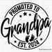 Promoted to Grandpa Svg Png, Baby Announcement Svg, Established Svg ...