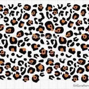 Estampado de leopardo svg, Estampado animal svg, Leopardo svg, Patrón de leopardo svg, Estampado de leo svg, Leo svg - Imprimible, Cricut y Silhouette