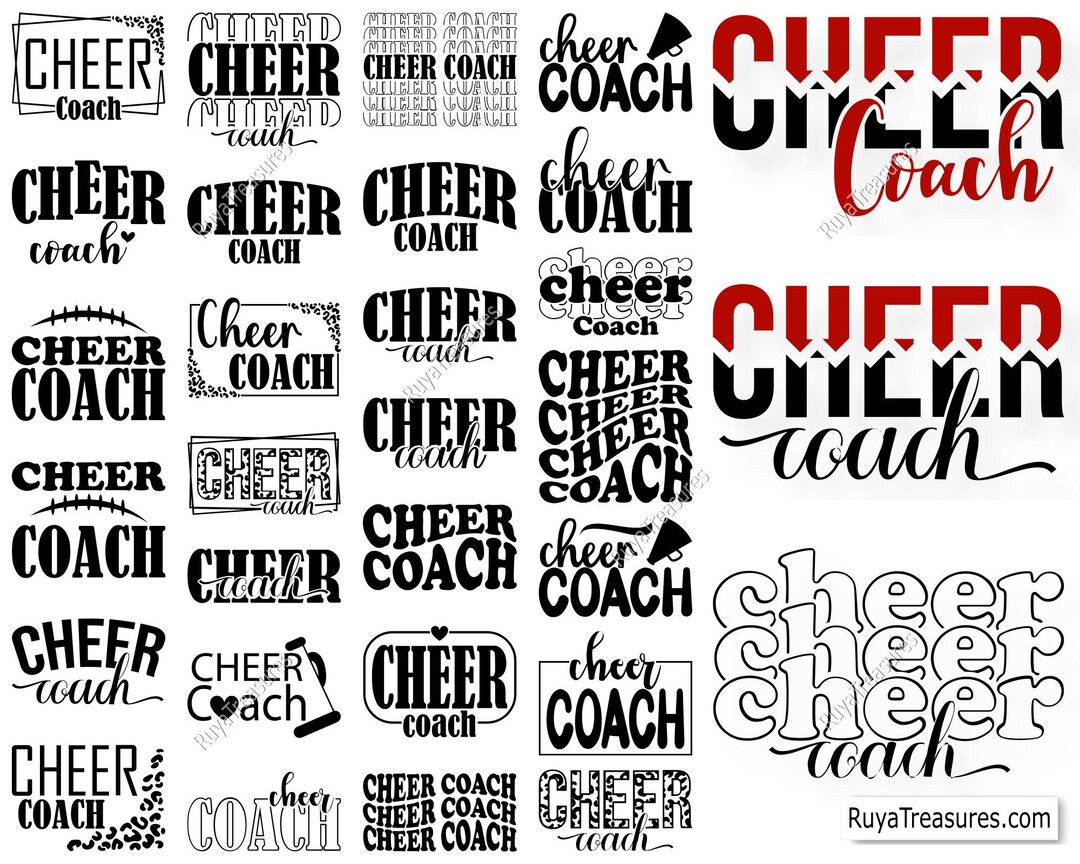 Cheer Coach Svg, Cheerleader Svg, Cheerleading Svg, Game Day Svg, Cheer ...