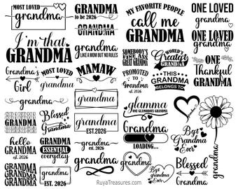 Nana Svg Bundle, Mimi Svg, Blessed Grandma Svg Mimi Life Svg, Grandma Svg, Grandparents Svg, Nana Svg, Best Nana Ever Svg, Grandma Svg