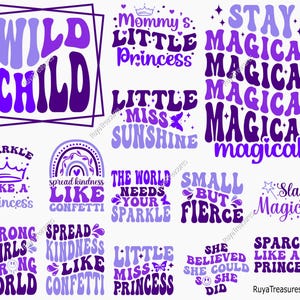 Retro Little Girl Svg Bundle