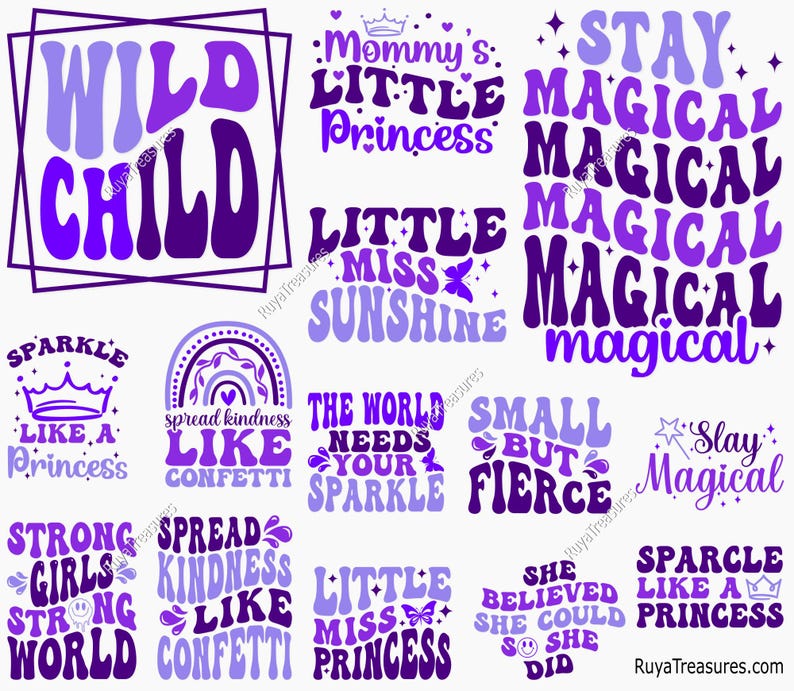 Retro Little Girl Svg Bundle