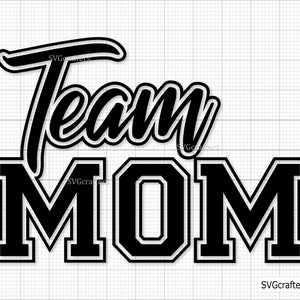 Team Mama svg, Cheer Mom svg, Fußball-Mama svg, Spieltag svg, Trainer svg, Fußball svg - Printable, Cricut & Silhouette