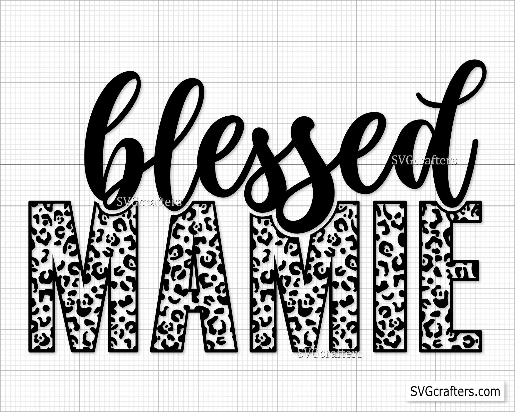Blessed Mamie Leopard Svg Png, mama leopard png, mom life svg, mom svg, cheetah mom svg, mommy svg- Printable, Cricut & Silhouette cut files
