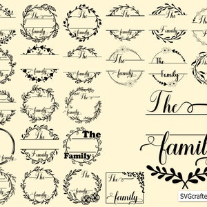 23+ Pacchetto monogramma cognome svg disegnato a mano, Pacchetto monogramma cognome svg, famiglia svg, cognome svg, monogramma svg png