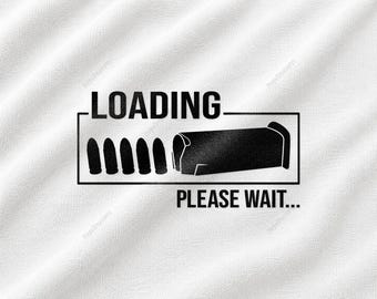 Loading Please Wait Svg, Bullet Flag Design, 2nd Amendment Graphic, Tactical Shooting Artwork, Firearm Enthusiast Gift, Rifle Cut File