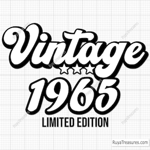 Vintage 1965 svg, 60 Geburtstag svg png, 60 svg, gealtert zur Perfektion svg, 60 und fabelhafte svg - printable, Cricut & Silhouette Cut Files