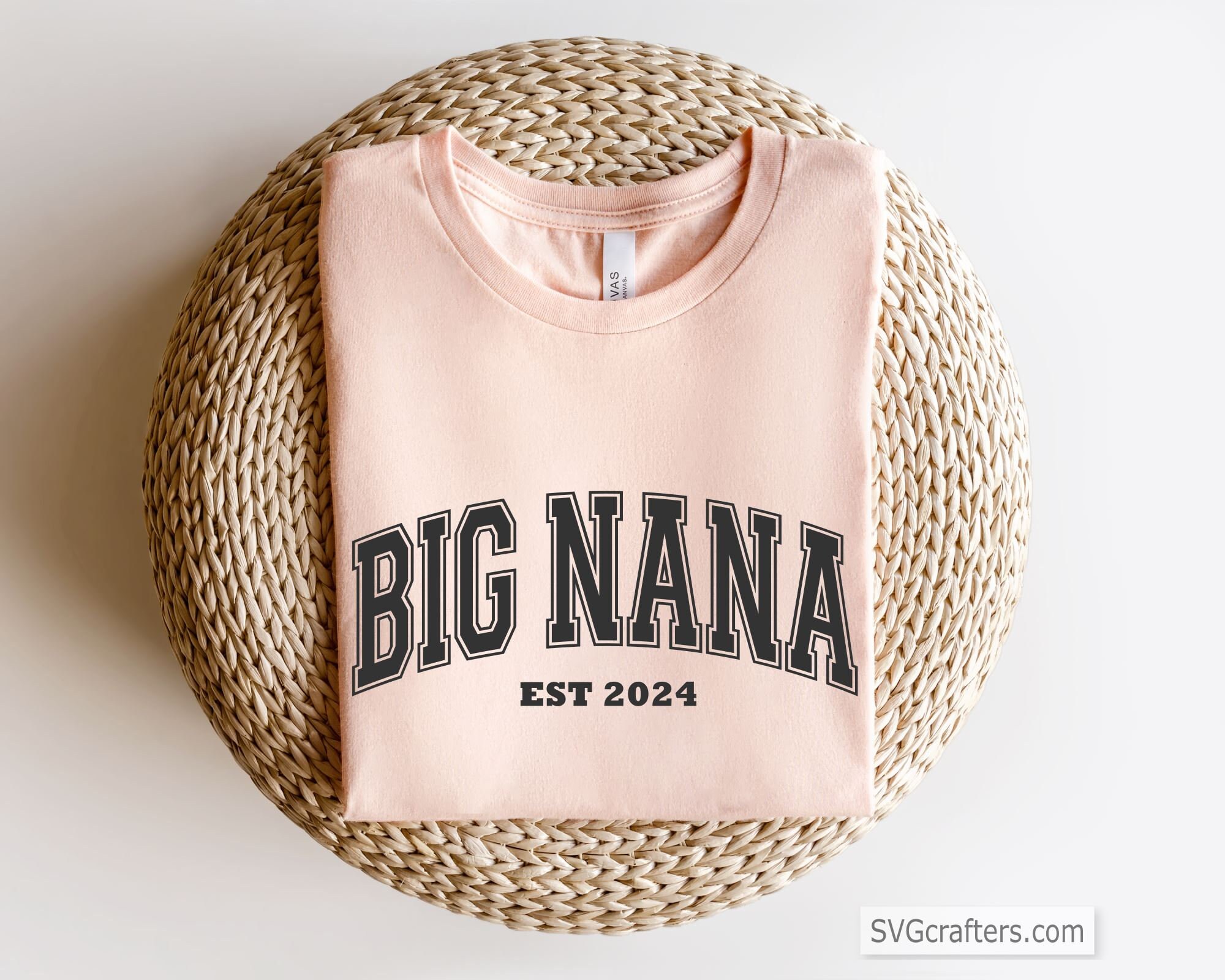 Big Nana Varsity Svg Png, Nana Varsity Curved Svg, Grandma Big Nana Varsity Svg Png, Nana Varsity Curved Svg, Grandma
