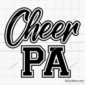 Cheer Pa svg, Cheer Dad Svg, cheer coach svg, cheerleader svg, coach svg, football svg, cheerleading svg, cheer mom svg, Cricut & Silhouette