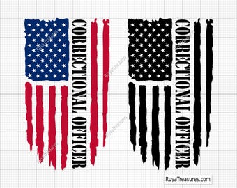 Correctional Officer Flag Svg, Correctional Officer Svg, Corrections Svg, Corrections Flag Svg, Thin Silver Line Flag Svg, Corrections Svg