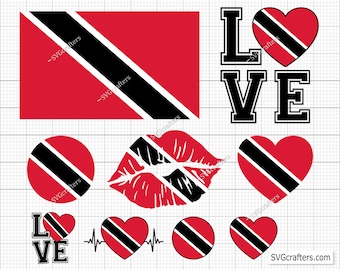 Bundle Trinidad and Tobago Svg Png, Trinidad Svg, Flag of Trinidad and Tobago Svg, Caribbean Svg, Calypso Music Svg, Twin Islands Svg Png