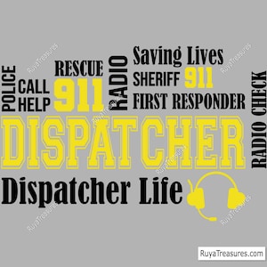 Dispatcher Svg Png, 911 Dispatcher Svg, Dispatch Svg, Distressed Flag Svg, Dispatcher Shirt, Thin Gold Line Svg, First Responder Svg