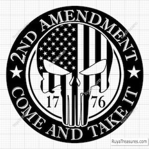 2e amendement Come and Take It Svg Png, We the People Svg, Gun Flag Svg, geweer vlag Svg, militaire Svg - afdrukbare bestanden, Cricut & Silhouette-bestanden