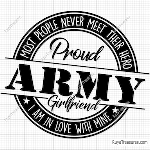 Namorada orgulhosa do exército Svg, Família militar Svg, Esposa do exército Svg, Exército dos EUA Svg, Suporte a veteranos Svg, Namorada orgulhosa do soldado Svg, Patriótico Svg