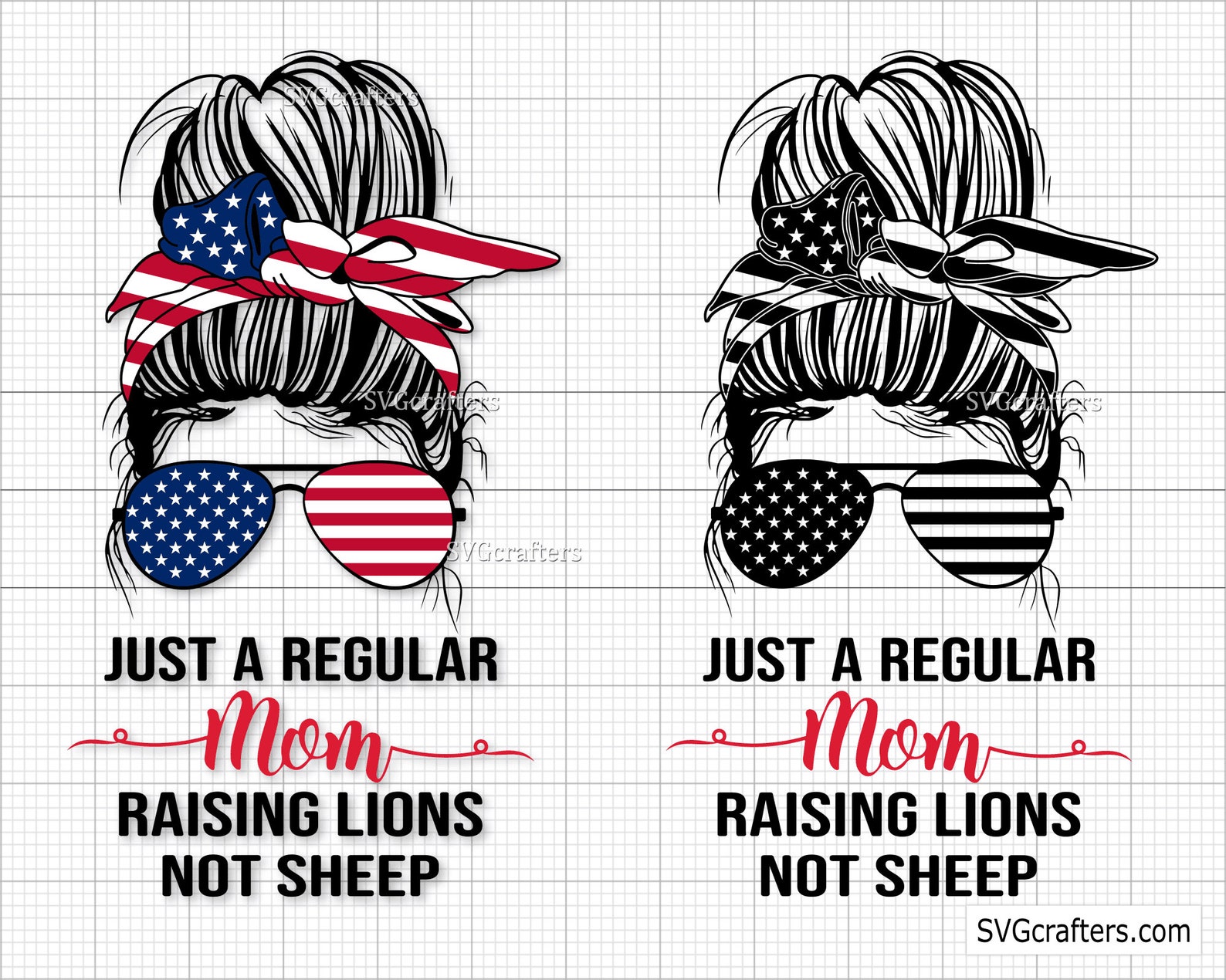 Just a Regular Mom Raising Lions Not Sheep Svg Png American - Etsy