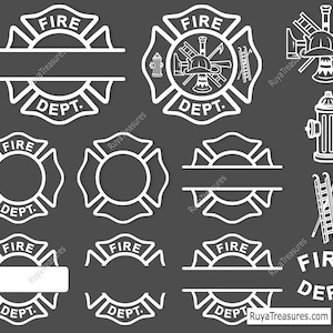 Vigili del fuoco Svg, Vigile del fuoco Svg, Croce di Malta Svg, Pompiere Svg, Vigile del fuoco Svg, Vigile del fuoco Svg - File stampabile, Cricut e Silhouette