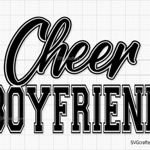 Cheer Boyfriend svg, cheer coach svg, cheerleader svg, coach svg, football svg, cheerleading svg, cheer mom svg - Cricut & Silhouette file