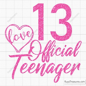 13 offizielle Geburtstagsmücke, 13. Geburtstagsstecker, 13. Geburtstagsstecker, 13. Geburtstagsstecker, 13. Geburtstagsstecker, 13. Geburtstagsstecker, 13. Geburtstagsstecker - Printable, Cricut & Silhouette