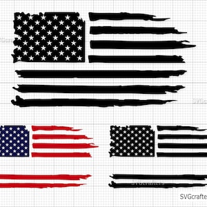 Personalize it Distressed flag svg, American flag svg, 4th of july svg, fourth of july svg, grunge flag svg - Printable, Cricut & Silhouette
