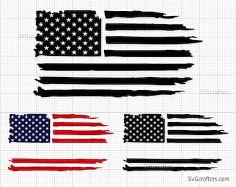 Personalize It Distressed Flag Svg, American Flag Svg, 4th of July Svg, Fourth of July Svg, Grunge Flag Svg, USA Flag DXF, USA Pride Svg