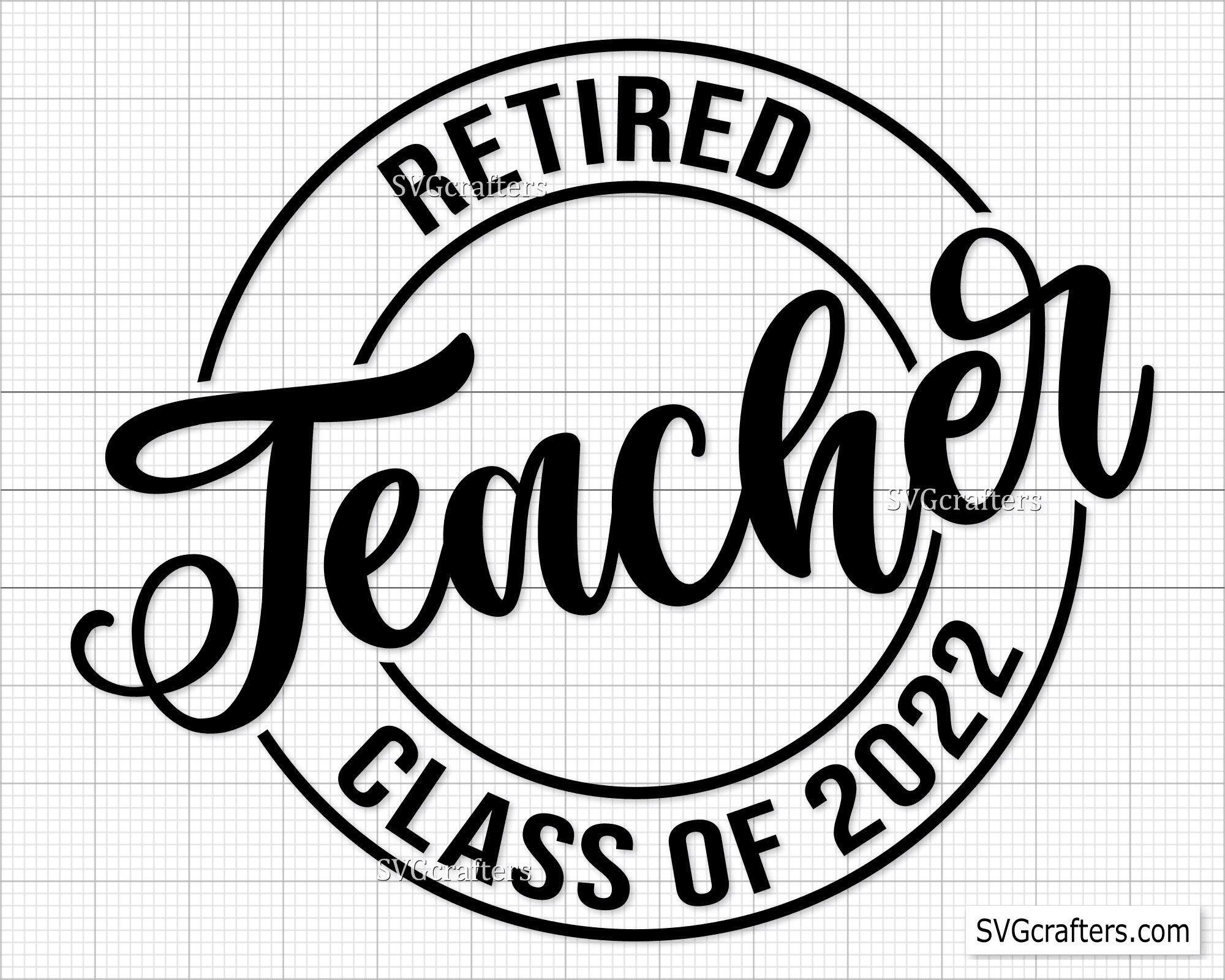 Retired Teacher Svg Retirement Svg Retired Svg Teacher - Etsy