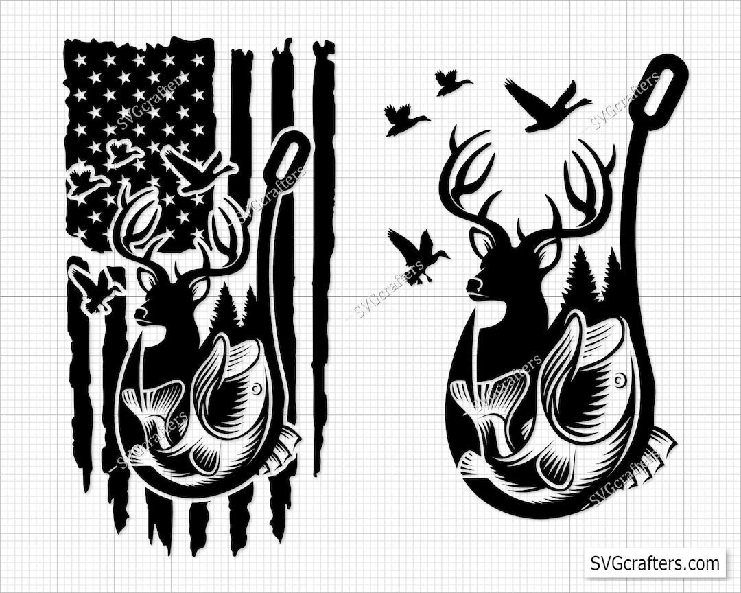 Deer Hunting Svg, Hunting Svg, Fishing Svg, Deer Svg, Deer Head Svg, Duck Hunting Svg, Bow