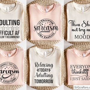 Sarcastic Quotes Bundle Svg