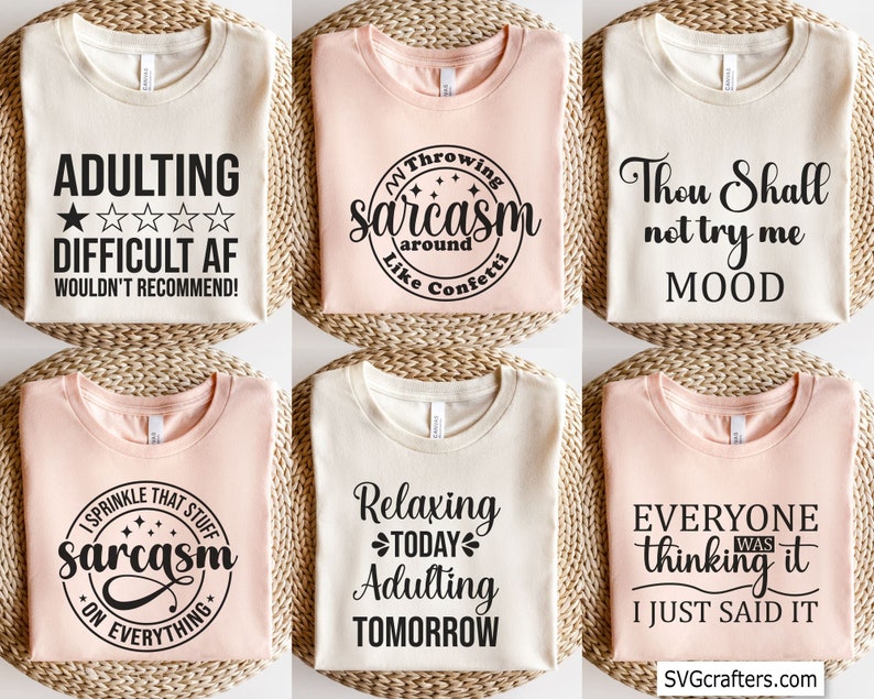 Sarcastic Quotes Bundle Svg