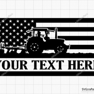 Custom American Farm Tractor Svg, US Tractor Svg, Farm Tractor Png, Tractor Clipart, Tractor Svg, US Distressed Flag Svg, Tractor Cut File