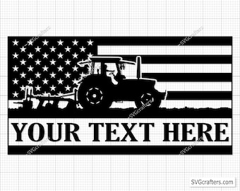 Custom American Farm Tractor Svg, US Tractor Svg, Farm Tractor Png, Tractor Clipart, Tractor Svg, US Distressed Flag Svg, Tractor Cut File