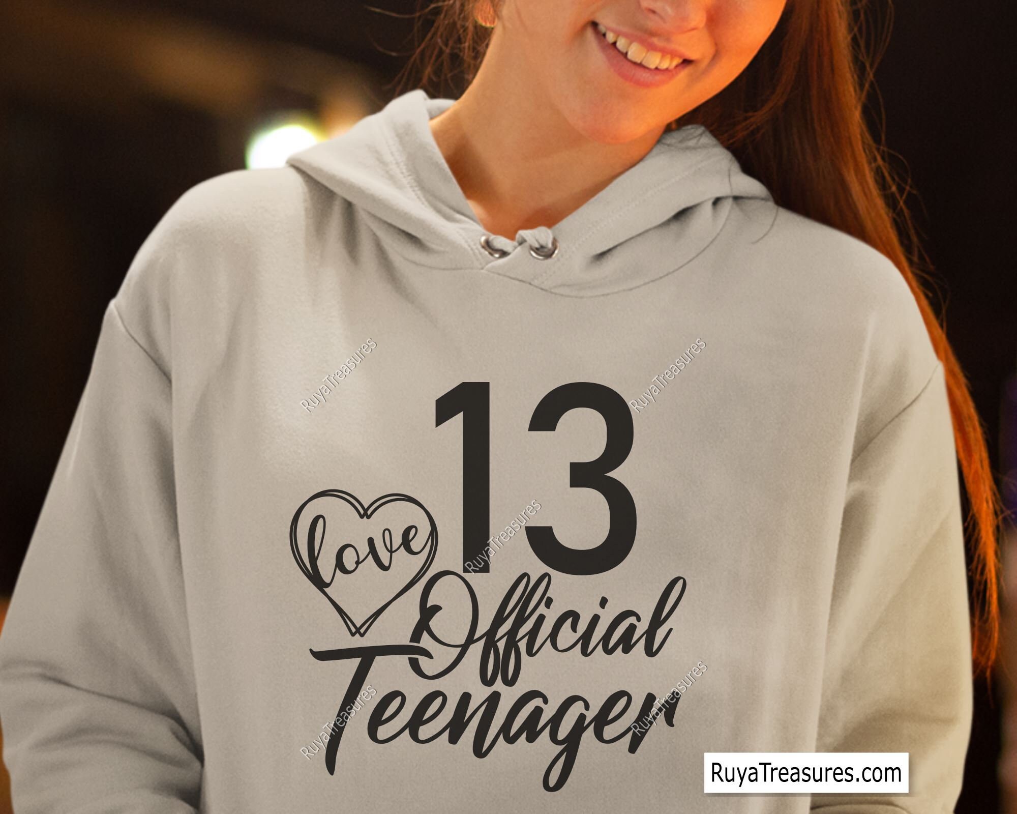 13th Birthday Hoodie Girl Gift 13 Thirteen Year Old Girls-TH – TEEHELEN