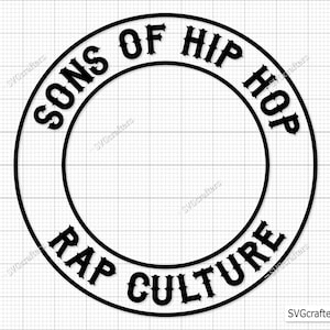 Sons of Hip Hop Plotterdatei - Printable, Cricut & Silhouette-Datei, Hip-Hop-Plakat, Hip-Hop-Kunst, Hip-Hop-Tanz, Hip-Hop-Aufkleber
