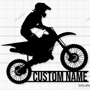Custom US Motocross svg, svg de moto, svg de dirt bike, svg de course, svg de motard, svg de dirtbike, svg de moteur, png de motocross pour Cricut & Silhouette