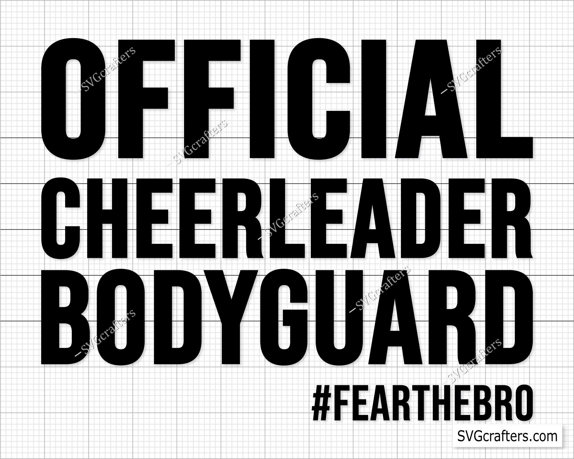 Cheer Bodyguard Svg Cheer Brother Svg Cheer Bro Svg Etsy Israel