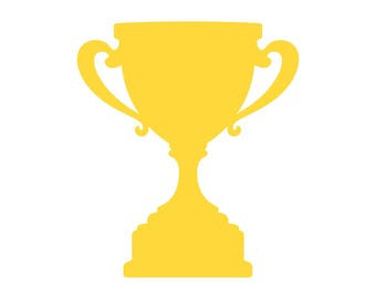 Golden Trophy SVG, Award Cup Clipart, Winner Recognition Design, Championship Graphic, Success Achievement Icon