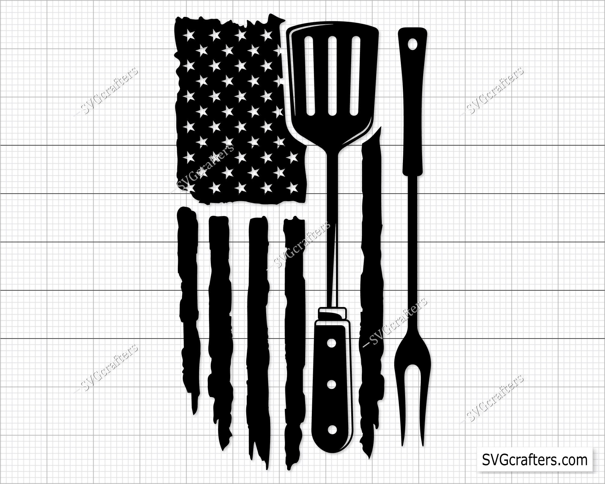 American Barbecue Svg Png BBQ Svg Grill Svg Grillfather Etsy